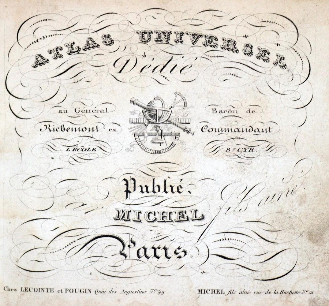 Große Abbildung Nr.1: 128-2476 Atlas universel.: (Verschiedene Länder - Geschichte, Atlanten)