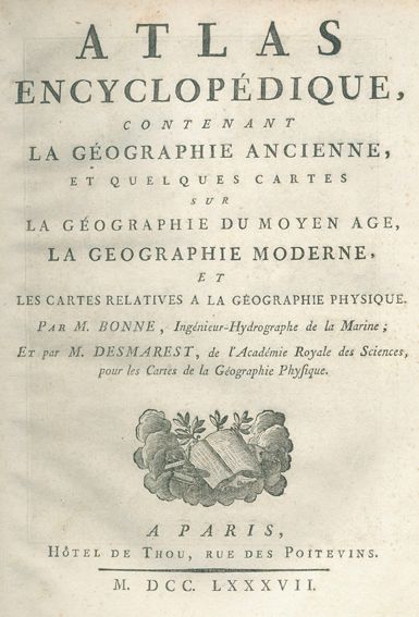 Große Abbildung Nr.1: 128-2477 Bonne,R. u. N.Desmarest.: (Verschiedene Länder - Geschichte, Atlanten)