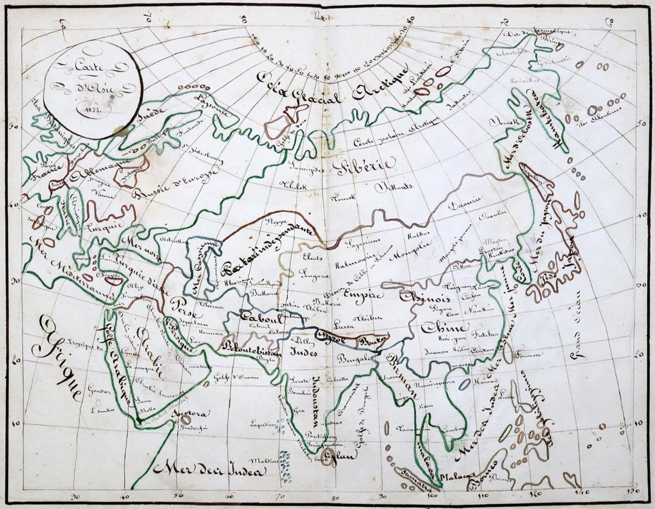Große Abbildung Nr.1: 128-2485 Atlas: (Verschiedene Länder - Geschichte, Atlanten, Handschriften)