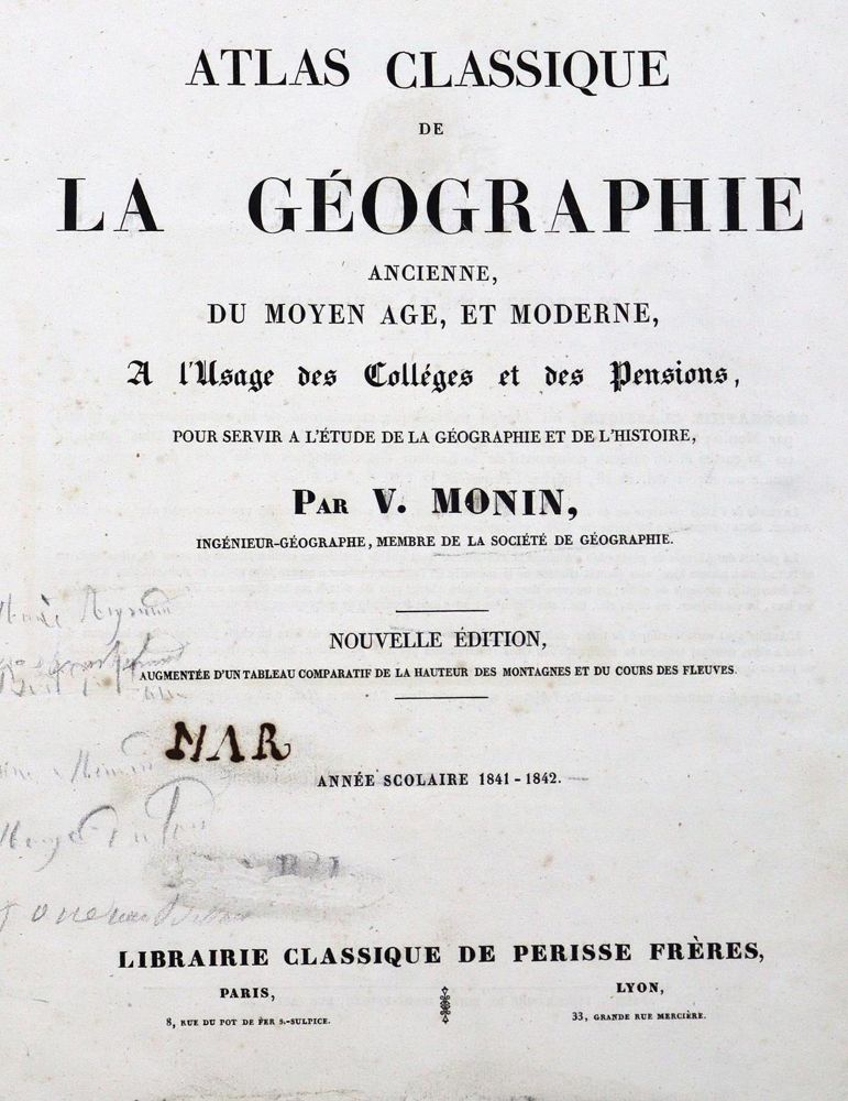 Große Abbildung Nr.4: 128-2494 Monin,V.: (Verschiedene Länder - Geschichte, Atlanten)
