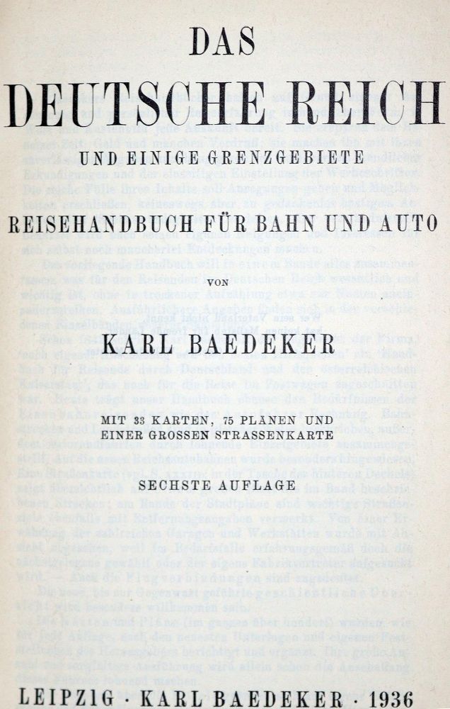 Große Abbildung Nr.1: 128-2506 Deutsche Reich, Das,: (Verschiedene Länder - Geschichte, Baedeker)