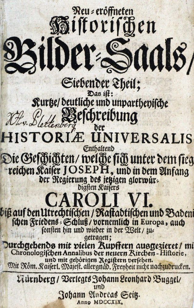 Große Abbildung Nr.1: 128-2543 (Imhof,A.L.).: (Verschiedene Länder - Geschichte)