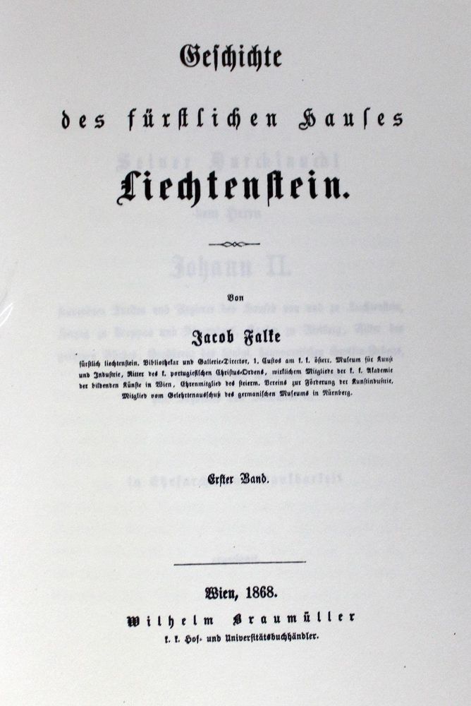 Große Abbildung Nr.1: 128-2549 Falke,J.v.: (Verschiedene Länder - Geschichte, Liechtenstein)