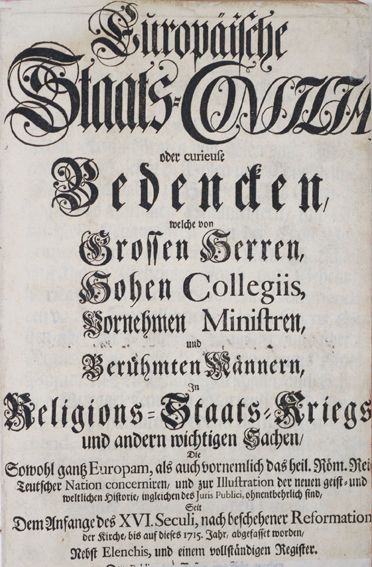 Große Abbildung Nr.1: 128-2551 Lünig,J.C.: (Verschiedene Länder - Geschichte)