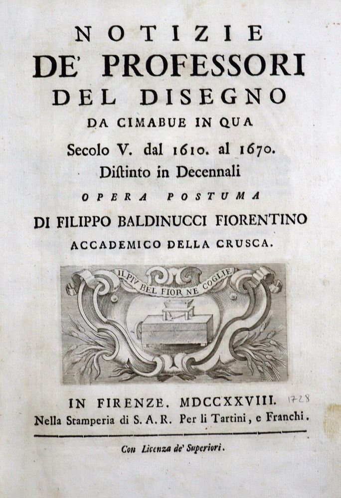 Große Abbildung Nr.1: 128-257 Baldinucci,F.: (Alte Drucke, Handschriften und Theologie)