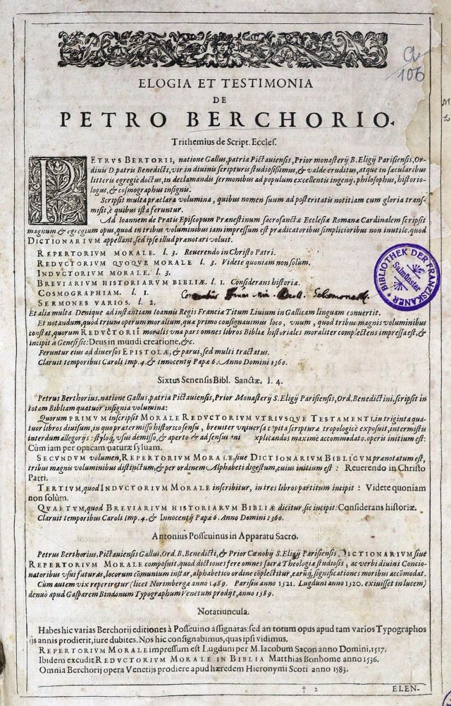 Große Abbildung Nr.1: 128-265 (Berchorius,P.: (Alte Drucke, Handschriften und Theologie)