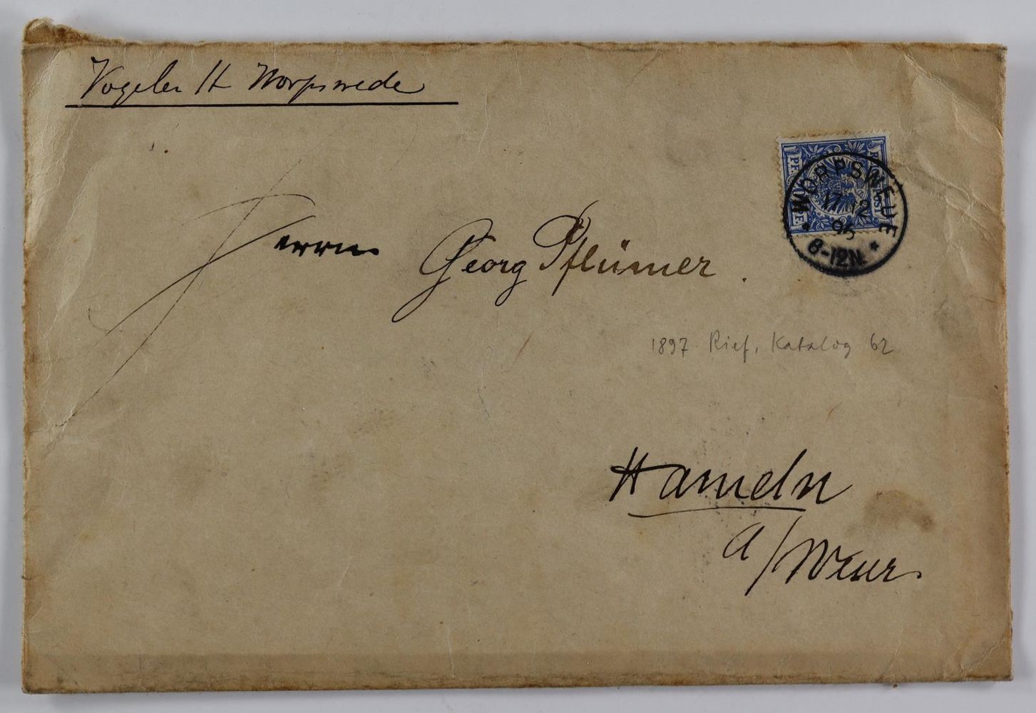 Große Abbildung Nr.5: 128-2657 Vogeler, Heinrich,: (Autographen)
