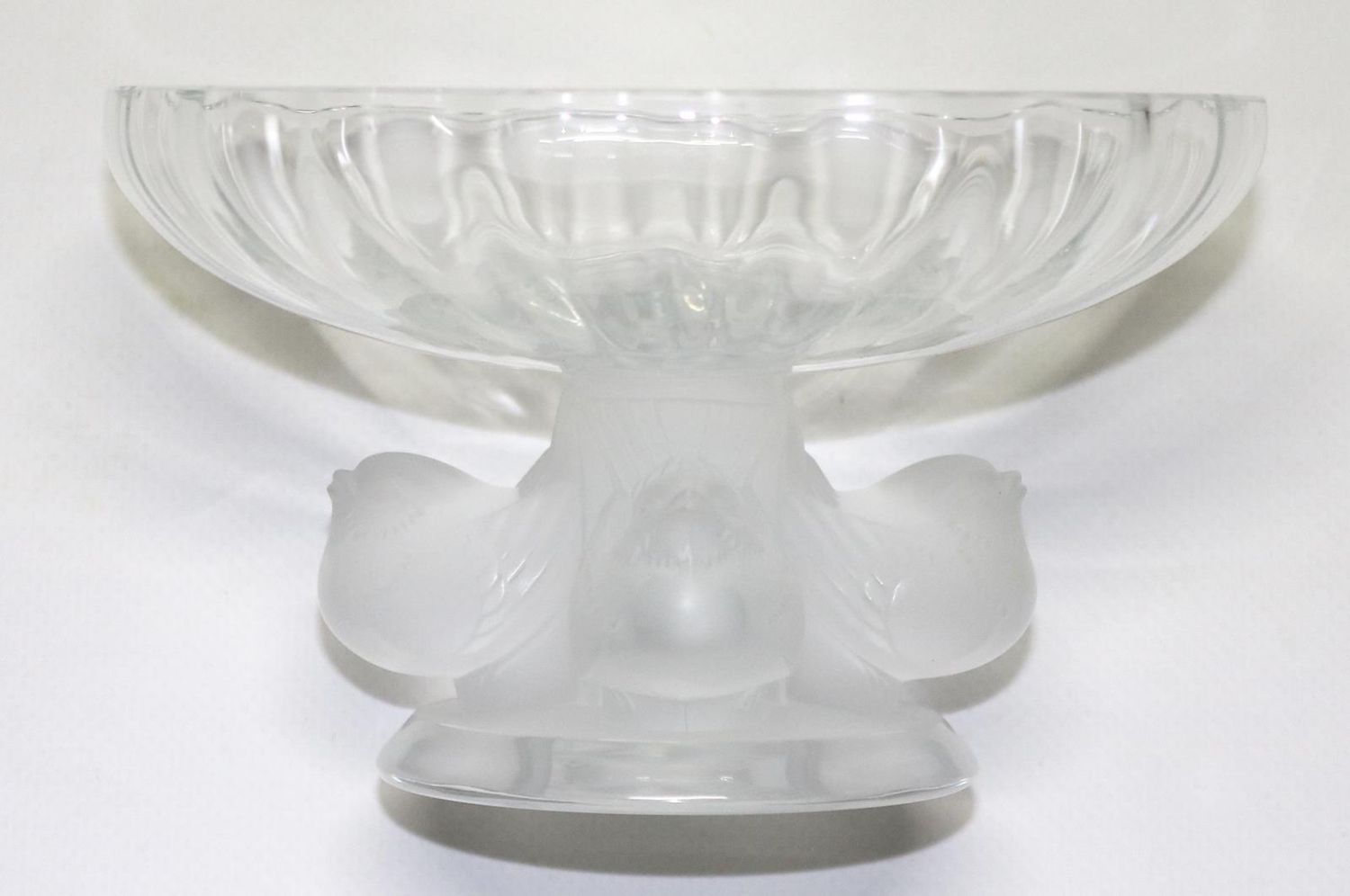 Große Abbildung Nr.2: 128-2670 Lalique Nogent Vogelschale.: (Varia, Glas)
