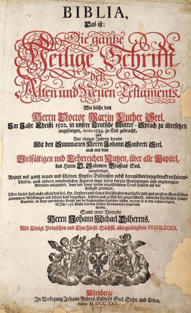 Große Abbildung Nr.1: 128-269 Biblia germanica.: (Bibeln)