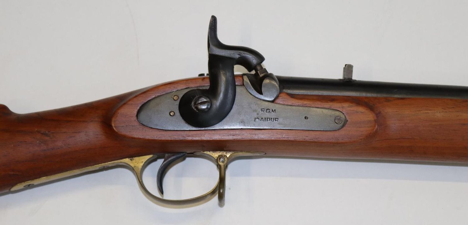 Große Abbildung Nr.3: 128-2732 Vorderlader, Perkussionsgewehr.: (Varia, Waffen)