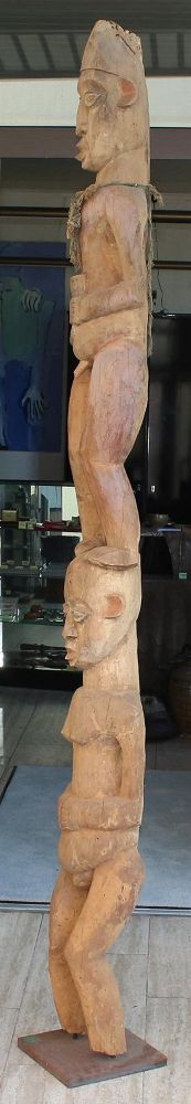 Große Abbildung Nr.2: 128-2754 Kulthauspfosten Kamerun: (Afrika, Sammlung Wolfgang Nerlich, Figuren)