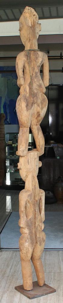 Große Abbildung Nr.3: 128-2754 Kulthauspfosten Kamerun: (Afrika, Sammlung Wolfgang Nerlich, Figuren)