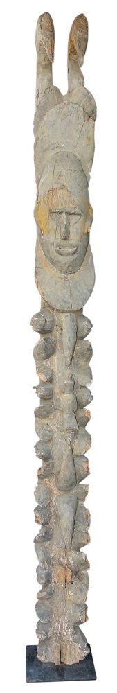 Große Abbildung Nr.1: 128-2761 Pfostenfigur Neuguinea.: (Afrika, Sammlung Wolfgang Nerlich, Figuren)