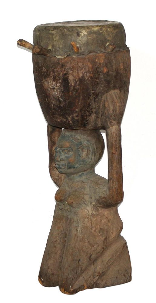 Große Abbildung Nr.3: 128-2786 Yoruba Nigeria.: (Afrika, Sammlung Wolfgang Nerlich, Trommeln)