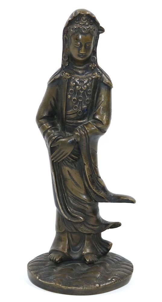 Große Abbildung Nr.1: 128-2794 Guanyin Skulptur.: (Asiatika, China)