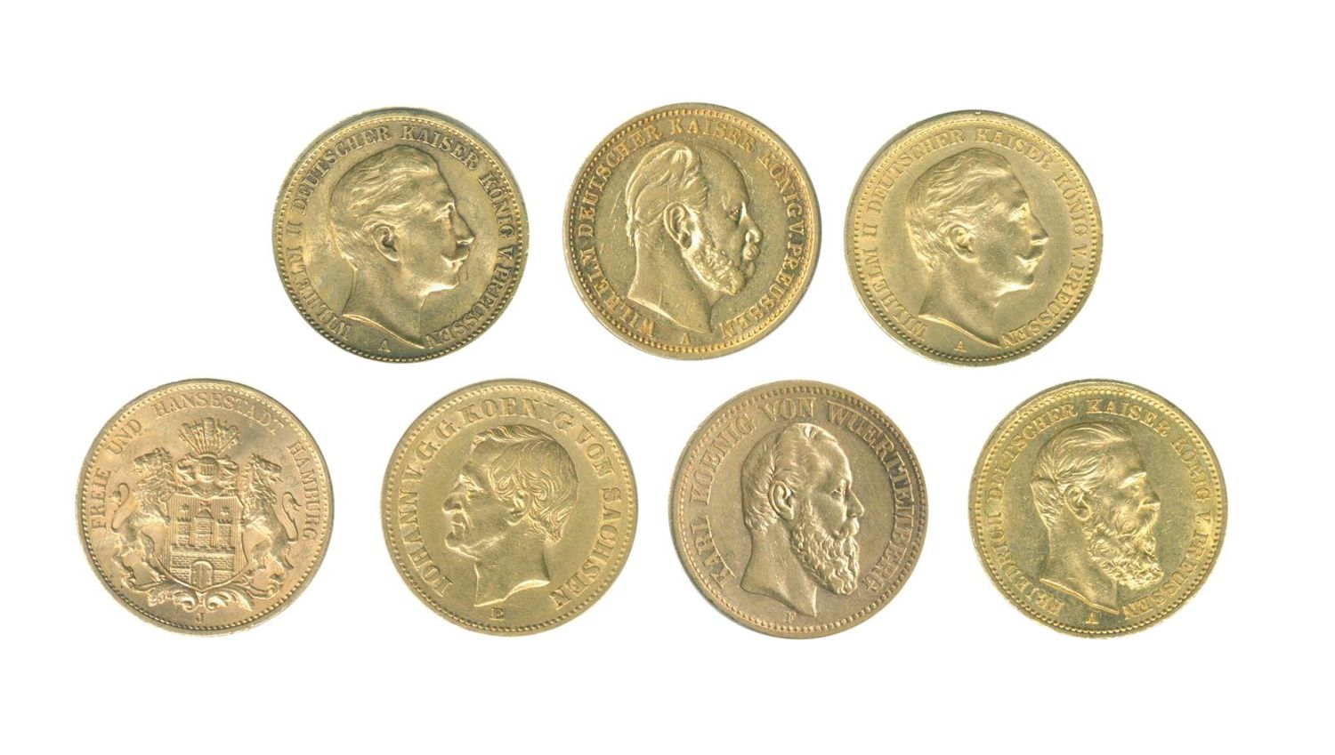 Große Abbildung Nr.2: 128-2835 20 Mark Gold.: (Münzen und Medaillen, Goldmünzen)