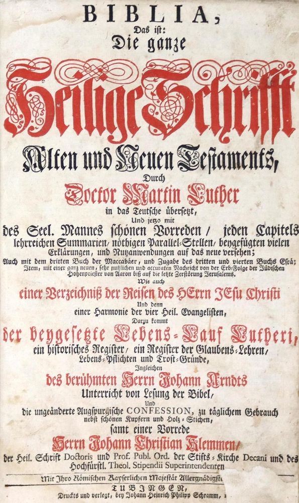 Große Abbildung Nr.1: 128-284 Biblia germanica.: (Bibeln)