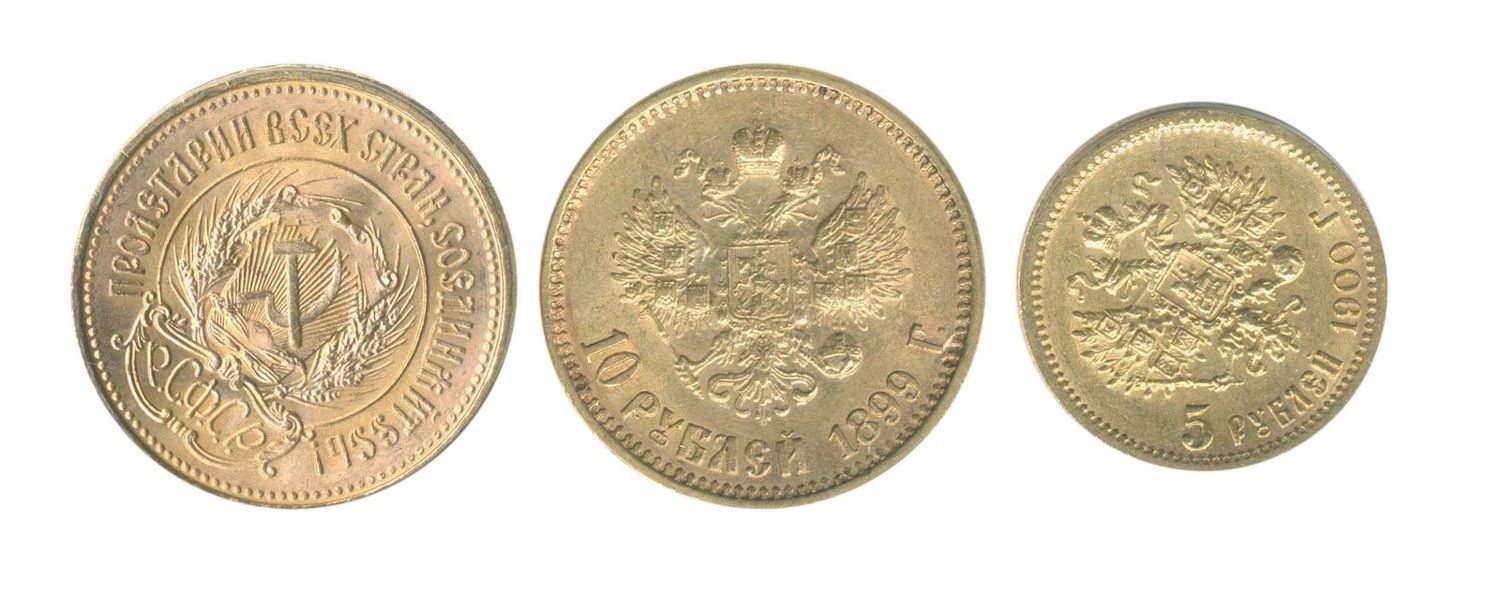 Große Abbildung Nr.1: 128-2843 Russland, Sovietunion: (Münzen und Medaillen, Goldmünzen)
