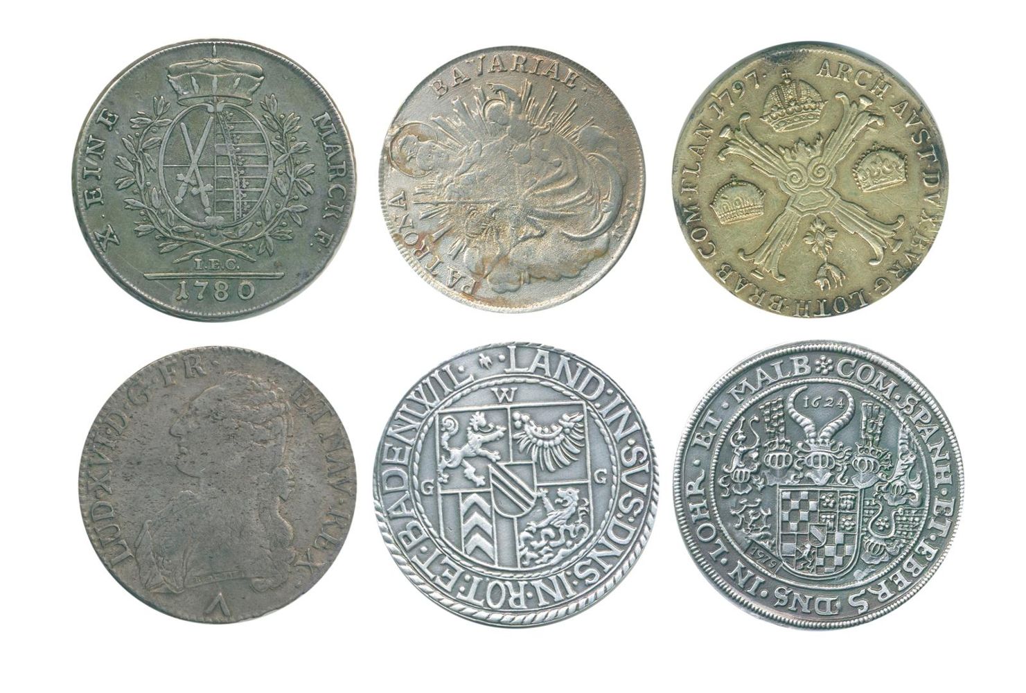 Große Abbildung Nr.1: 128-2856 Münzen, Historische.: (Münzen und Medaillen, Silber)