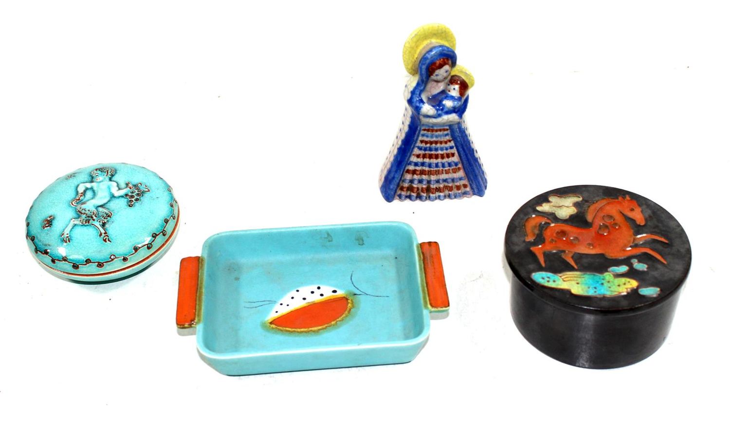 Große Abbildung Nr.1: 128-2876 Art Deco Sammlung.: (Porzellan u. Keramik, Karlsruher Majolika)