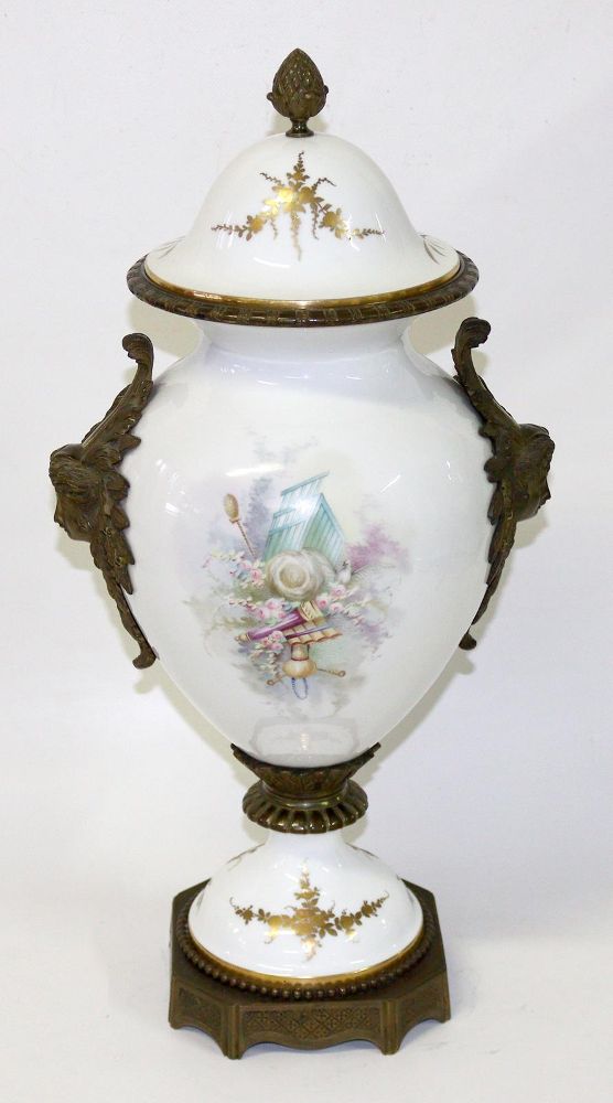 Große Abbildung Nr.3: 128-2885 Sevres Art, Amphorenvase: (Porzellan u. Keramik)