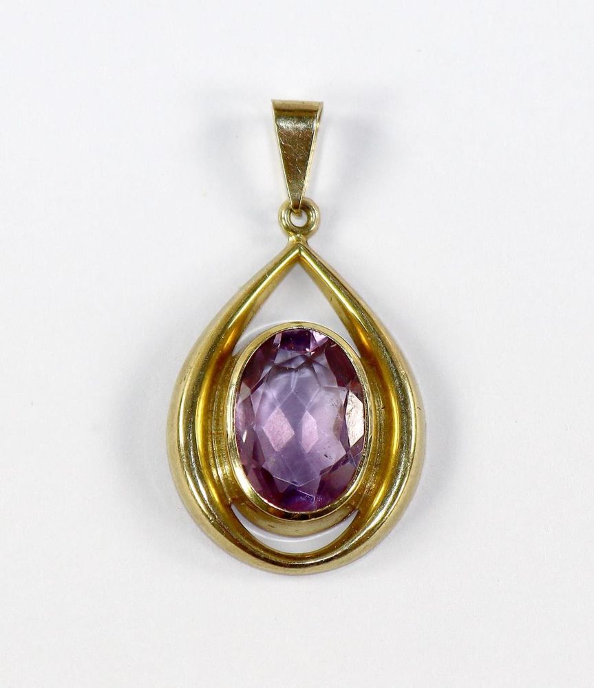 Große Abbildung Nr.1: 128-2887 Amethystanhänger: (Schmuck, Anhänger)