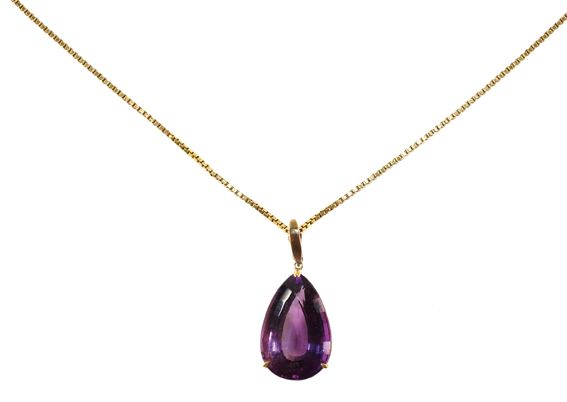 Große Abbildung Nr.1: 128-2888 Amethystanhänger.: (Schmuck, Anhänger)