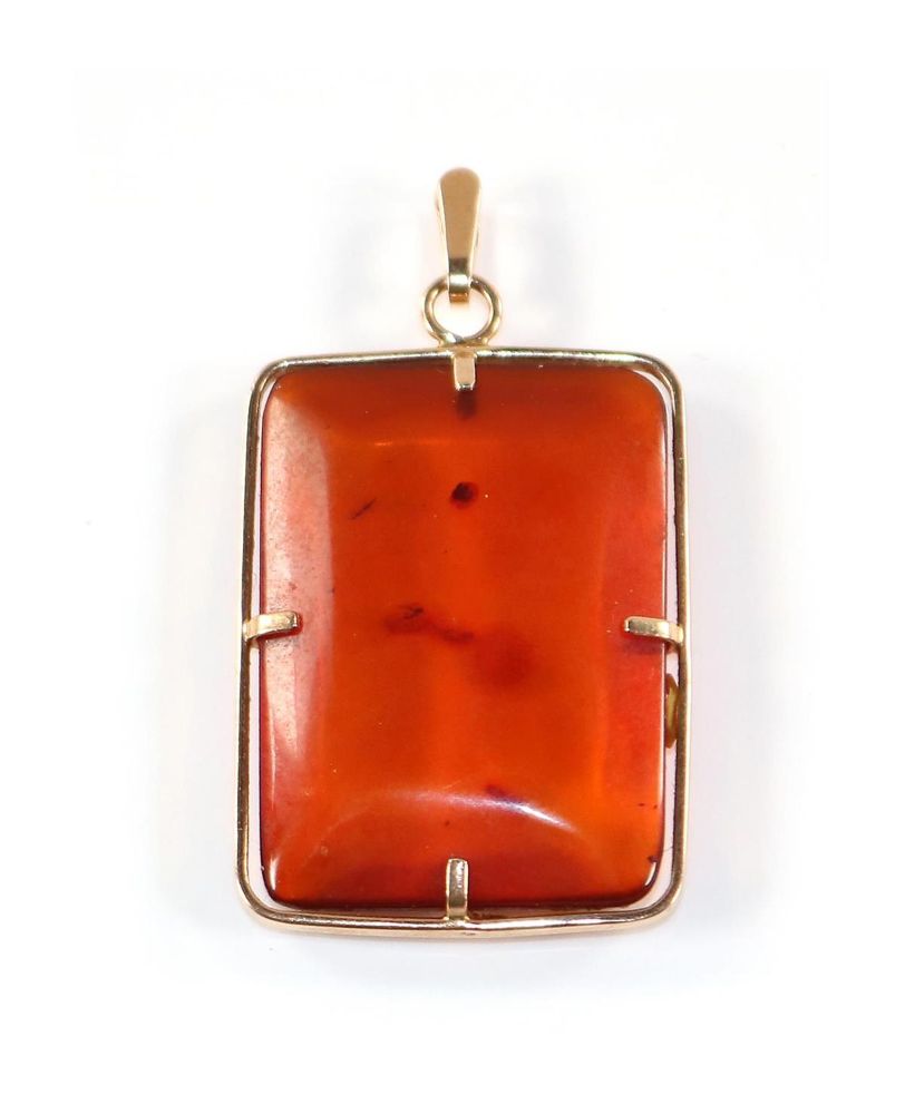Große Abbildung Nr.1: 128-2895 Bernsteinanhänger: (Schmuck, Anhänger)