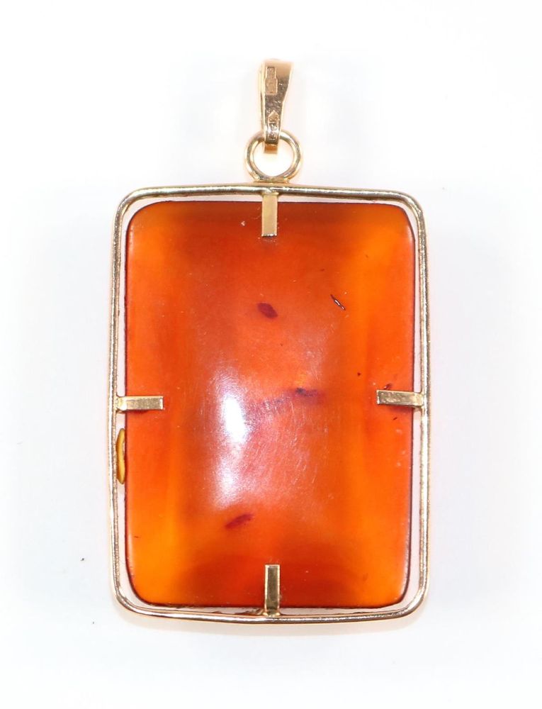 Große Abbildung Nr.2: 128-2895 Bernsteinanhänger: (Schmuck, Anhänger)