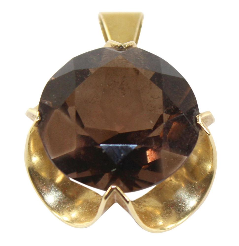 Große Abbildung Nr.1: 128-2903 Prächtiger Rauchquarzanhänger: (Schmuck, Anhänger)
