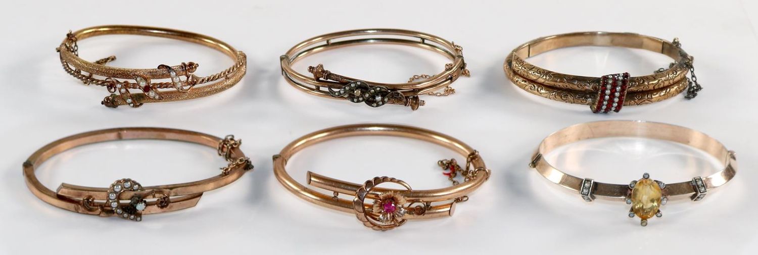 Große Abbildung Nr.1: 128-2913 Jugendstil Armreifen: (Schmuck, Armbänder)