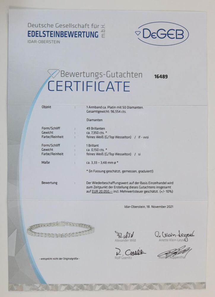 Große Abbildung Nr.3: 128-2915 Rivière-Armband. (Schmuck, Armbänder)