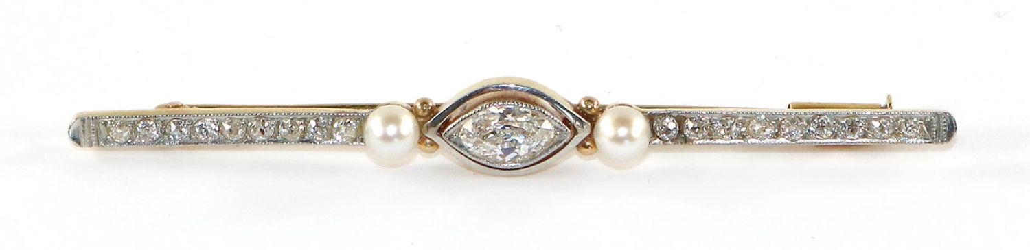 Große Abbildung Nr.1: 128-2939 Diamant-Brosche.: (Schmuck, Broschen)