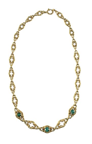 Große Abbildung Nr.1: 128-2957 Collier 585 GG mit: (Schmuck, Colliers)