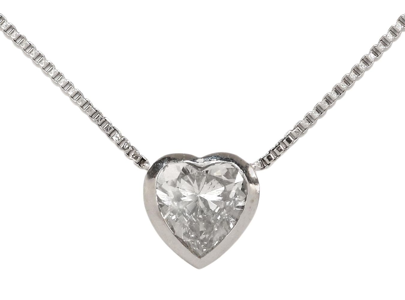 Große Abbildung Nr.1: 128-2958 Collier mit Diamant.: (Schmuck, Colliers)