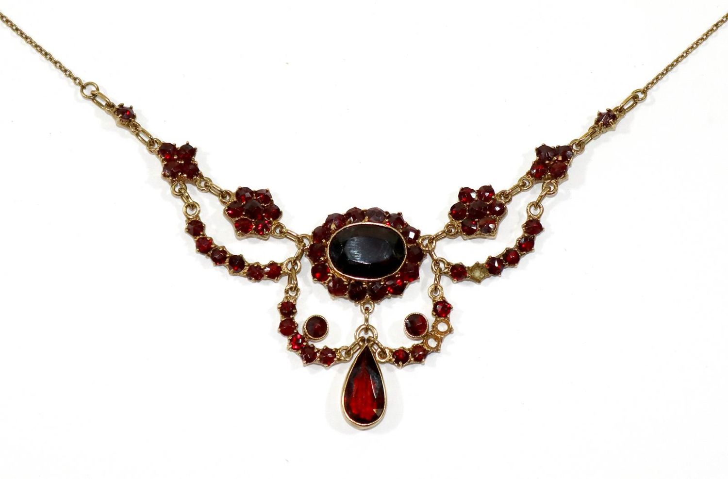 Große Abbildung Nr.1: 128-2960 Granatcollier.: (Schmuck, Colliers)