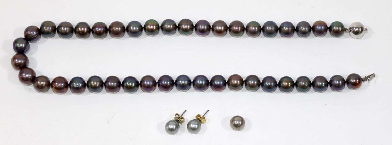 Große Abbildung Nr.1: 128-2976 Tahiti-Perlencollier.: (Schmuck, Colliers)