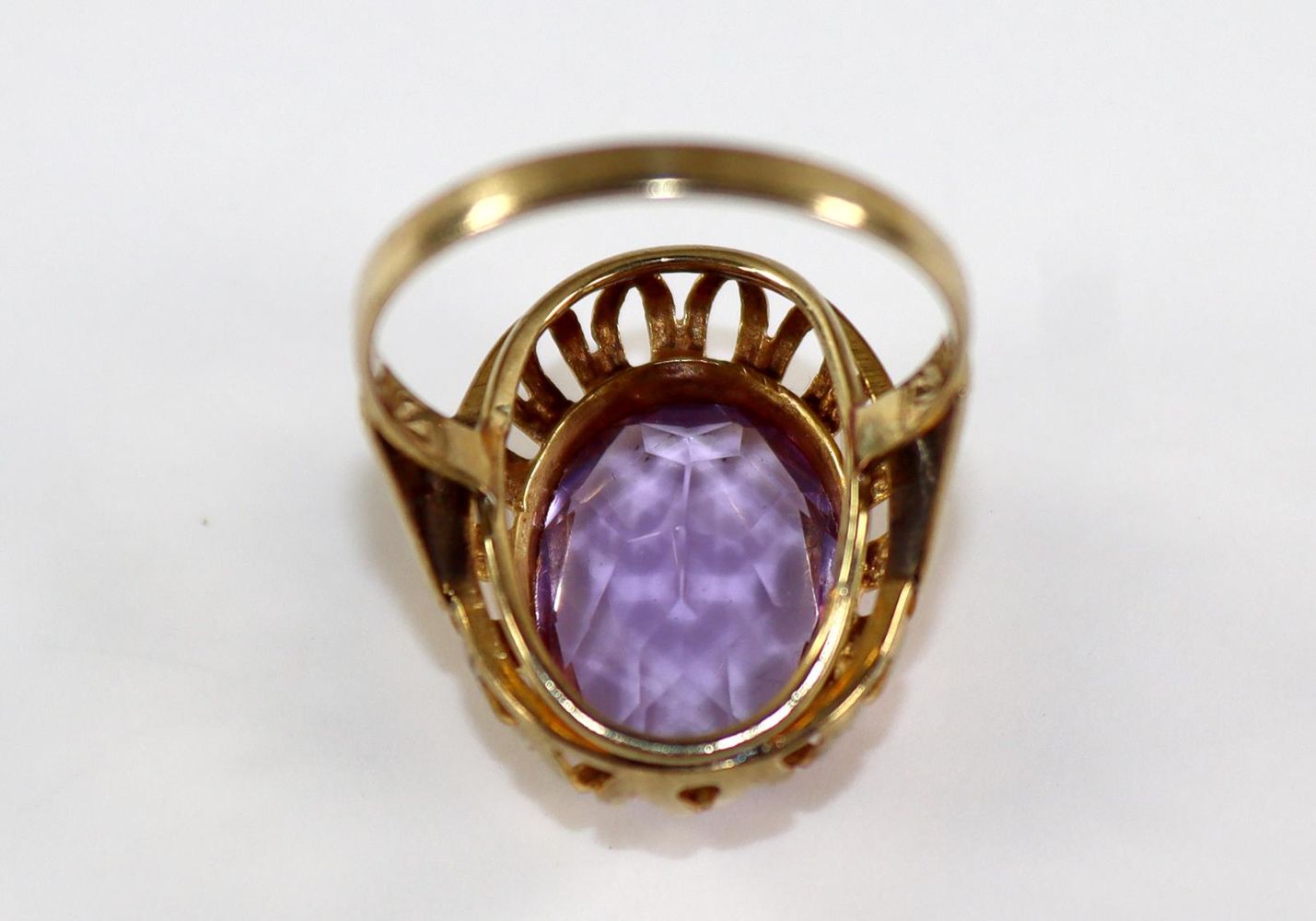 Große Abbildung Nr.2: 128-3019 Art Déco 8 kt GG: (Schmuck, Ringe)