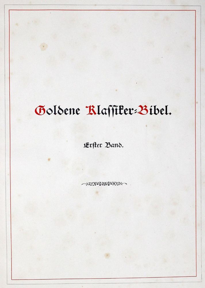 Große Abbildung Nr.1: 128-302 Goldene Klassiker-Bibel.: (Bibeln)