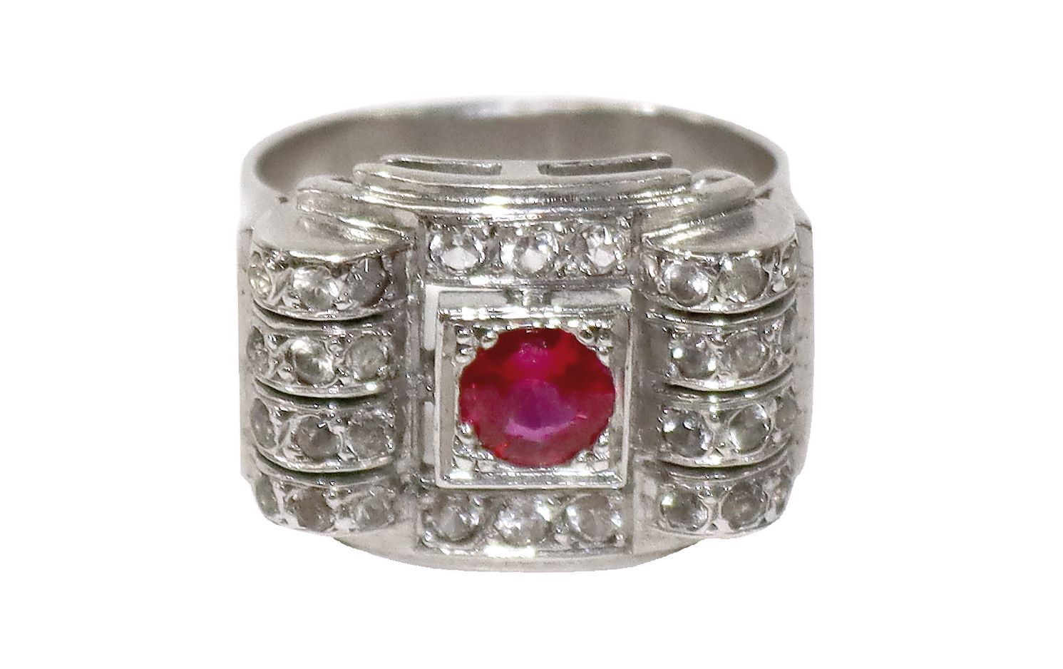Große Abbildung Nr.1: 128-3031 Frankreich Art Déco.: (Schmuck, Ringe)