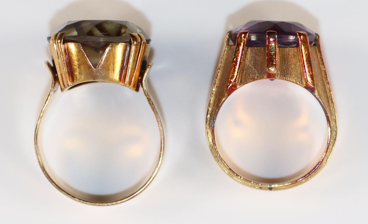 Große Abbildung Nr.2: 128-3034 Paar Damenringe: (Schmuck, Ringe)