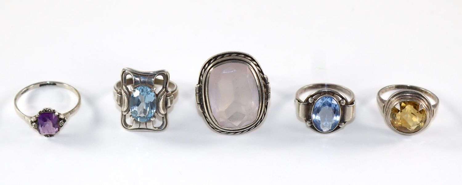 Große Abbildung Nr.2: 128-3036 Pforzheim u.a.: (Schmuck, Ringe)