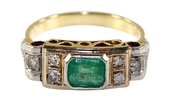 Große Abbildung Nr.1: 128-3039 Ring Art Déco: (Schmuck, Ringe)