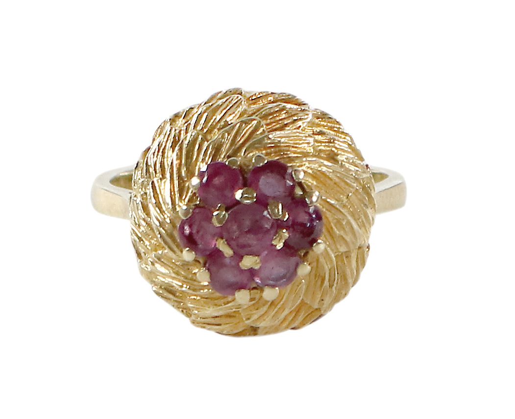 Große Abbildung Nr.1: 128-3041 Rubinring.: (Schmuck, Ringe)