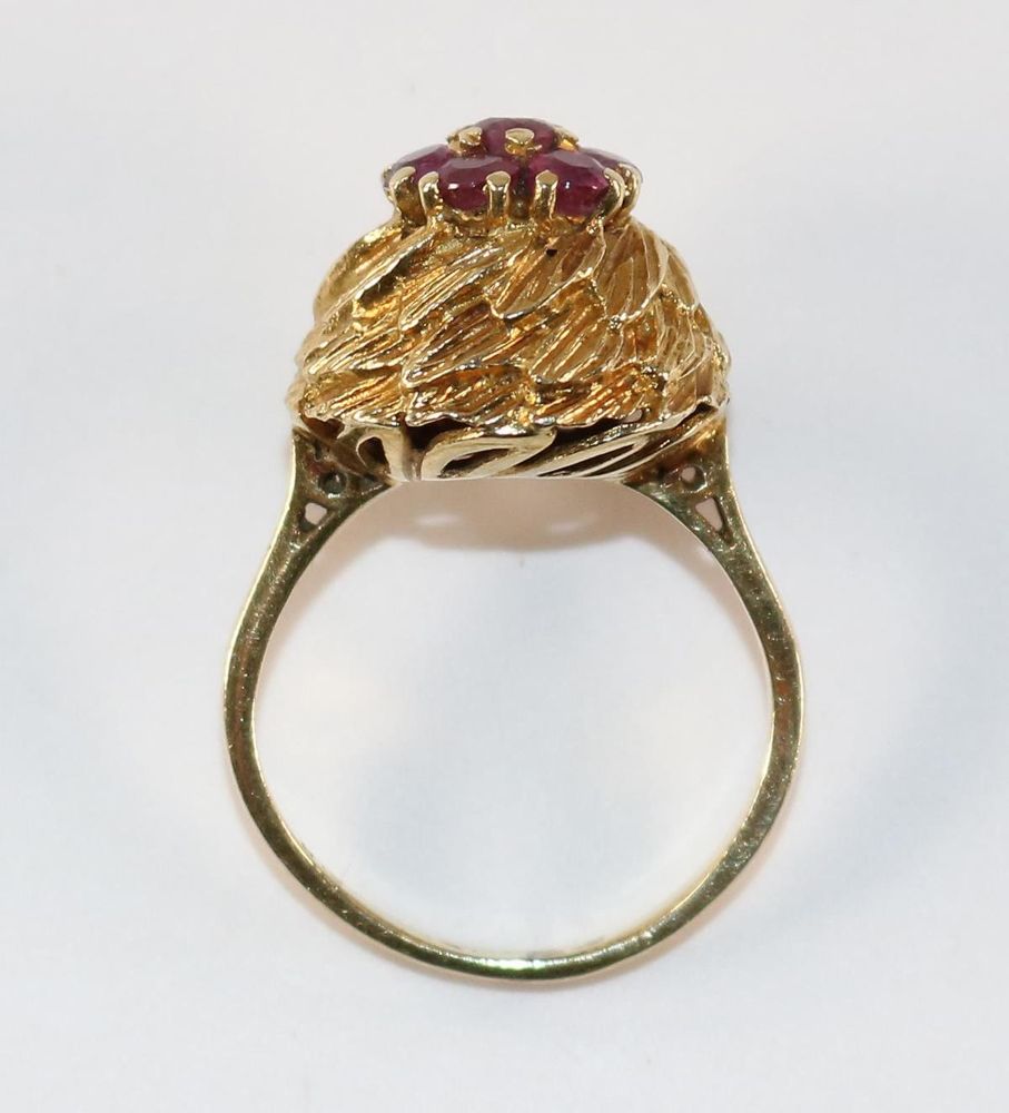 Große Abbildung Nr.2: 128-3041 Rubinring.: (Schmuck, Ringe)