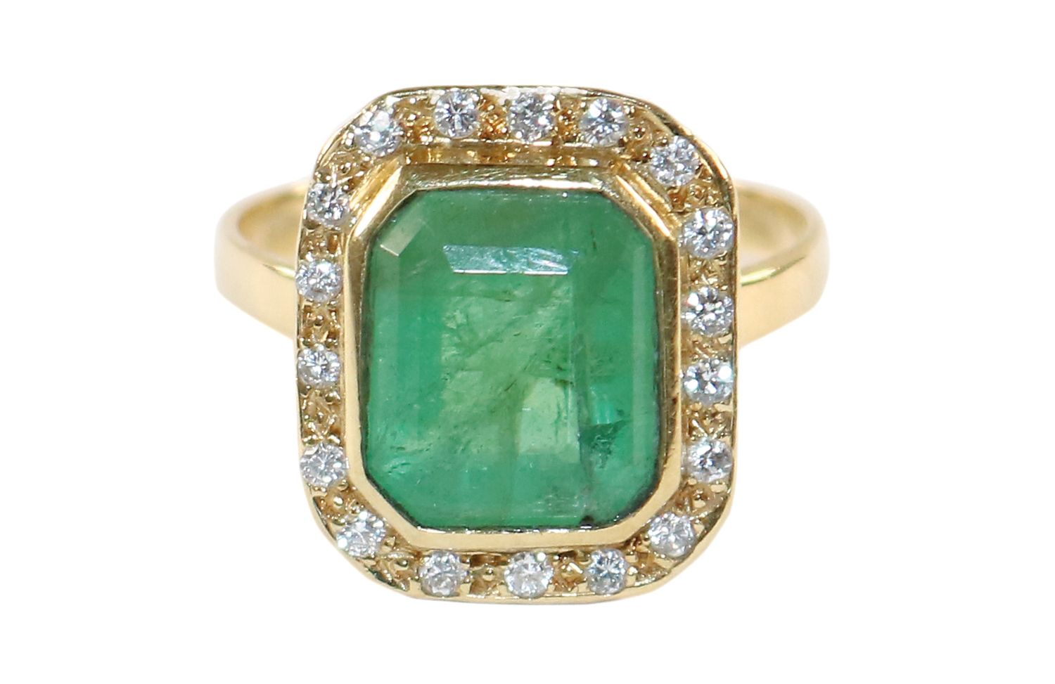 Große Abbildung Nr.1: 128-3047 Smaragd-Ring.: (Schmuck, Ringe)
