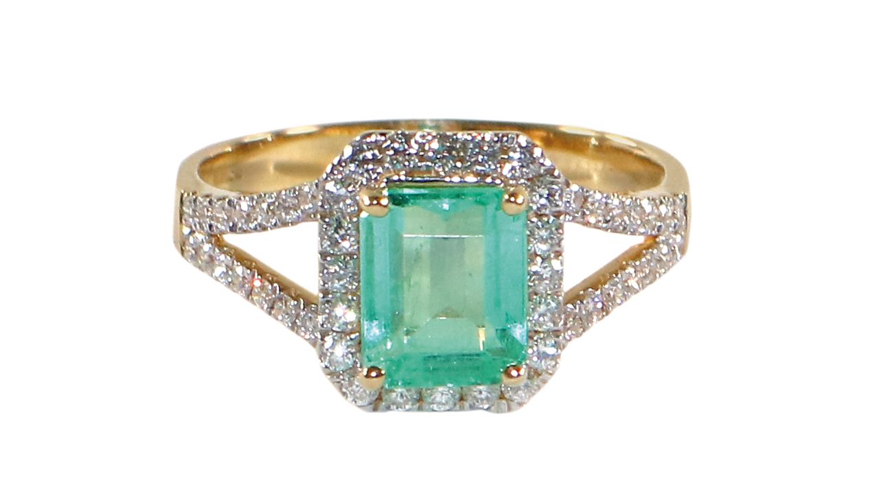 Große Abbildung Nr.1: 128-3048 Smaragd-Ring.: (Schmuck, Ringe)
