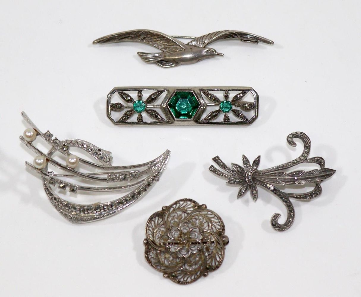 Große Abbildung Nr.1: 128-3053 Antiker Silberschmuck: (Schmuck, Sammlungen)