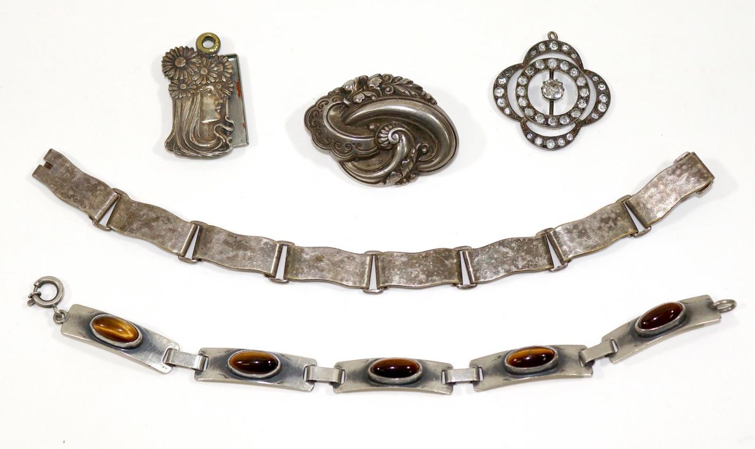 Große Abbildung Nr.1: 128-3066 Design- u. Antikschmuck.: (Schmuck, Sammlungen)