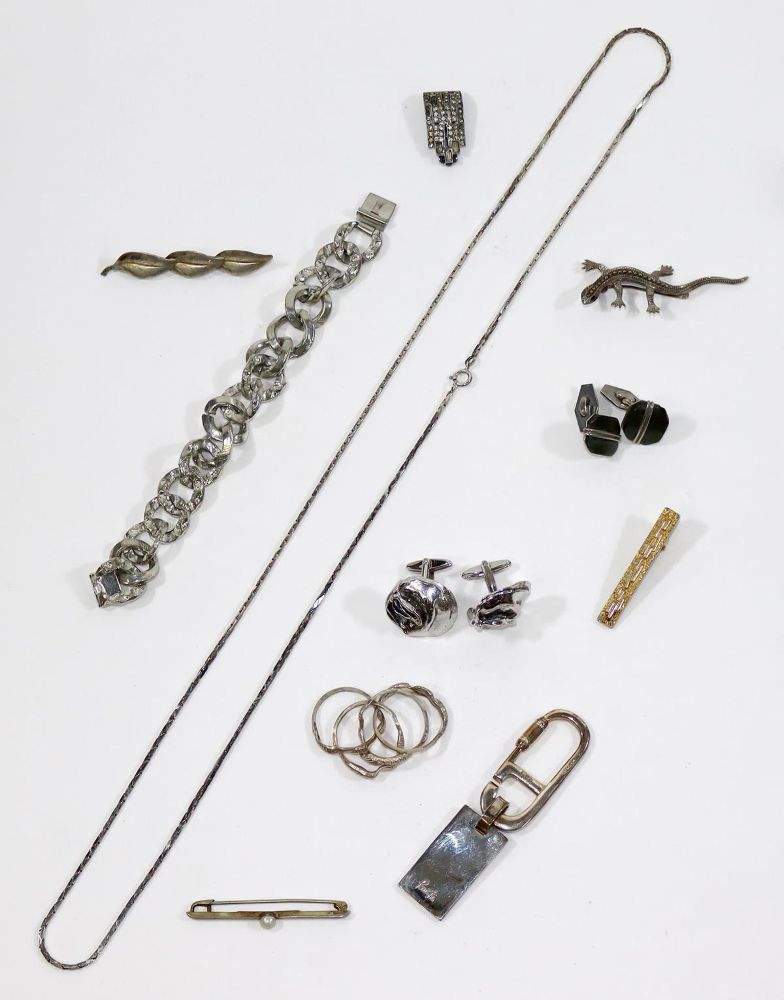 Große Abbildung Nr.1: 128-3067 Gold- u. Silberschmuck.: (Schmuck, Sammlungen)